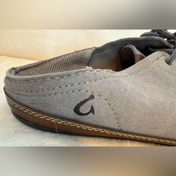 Olukai Men’s Kauwela Lace Shoes in Charcoal Like New Rare Size 9 main image 7